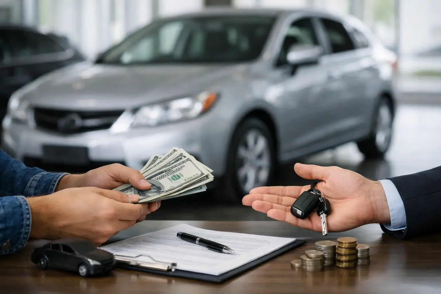 ¿Cuánto dar de enganche por un auto usado?